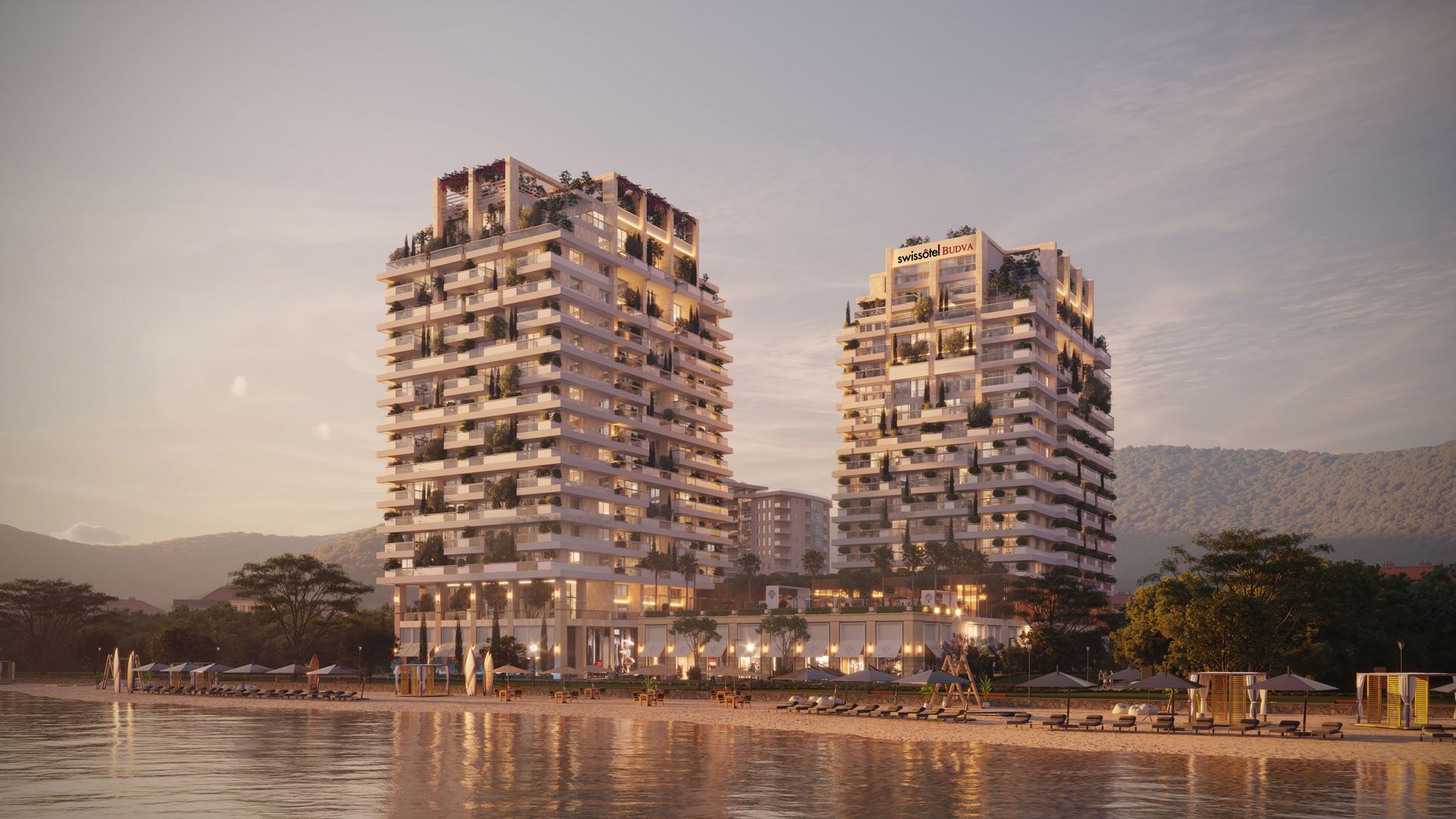 amforaproperty.com/Ekskluzivan jednosoban stan 57.4 m² u novom prestižnom kompleksu na prvoj liniji mora,Budva