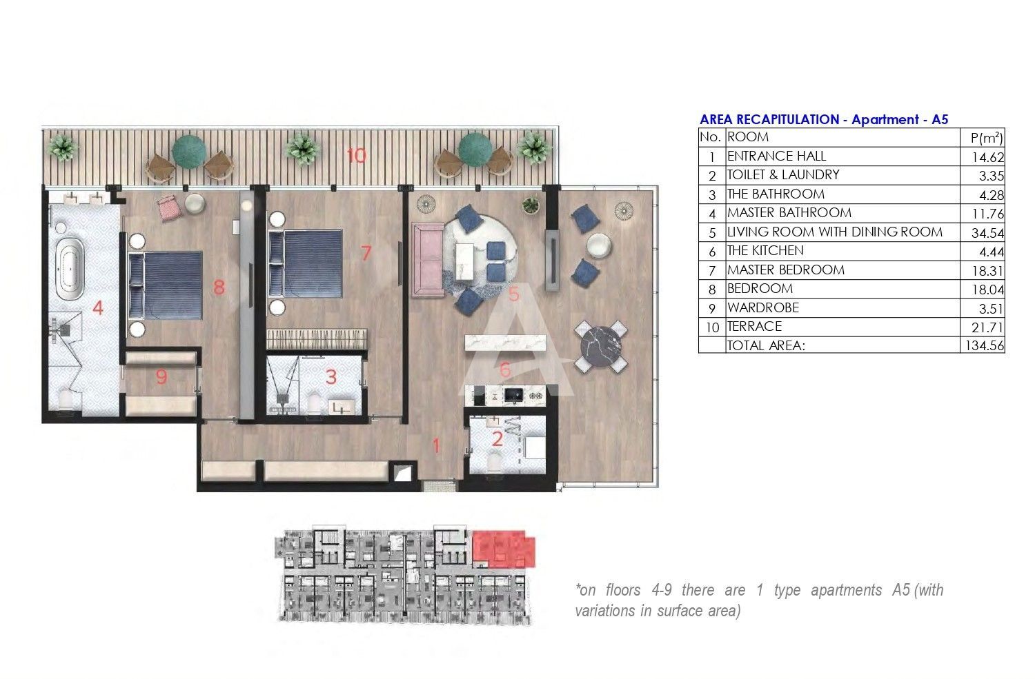 amforaproperty.com/Dvosoban stan 134m2 u novom Hotelsko apartmanskom kompleksu na prvoj liniji do mora u Budvi