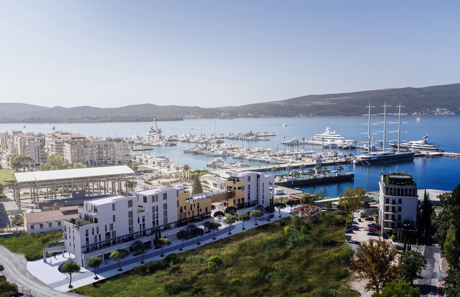 amforaproperty.com/Prodaja,Tivat,Porto montenegro-Jednosoban stan u novom luksuznom stambenom kompleksu sa otvorenim bazenom