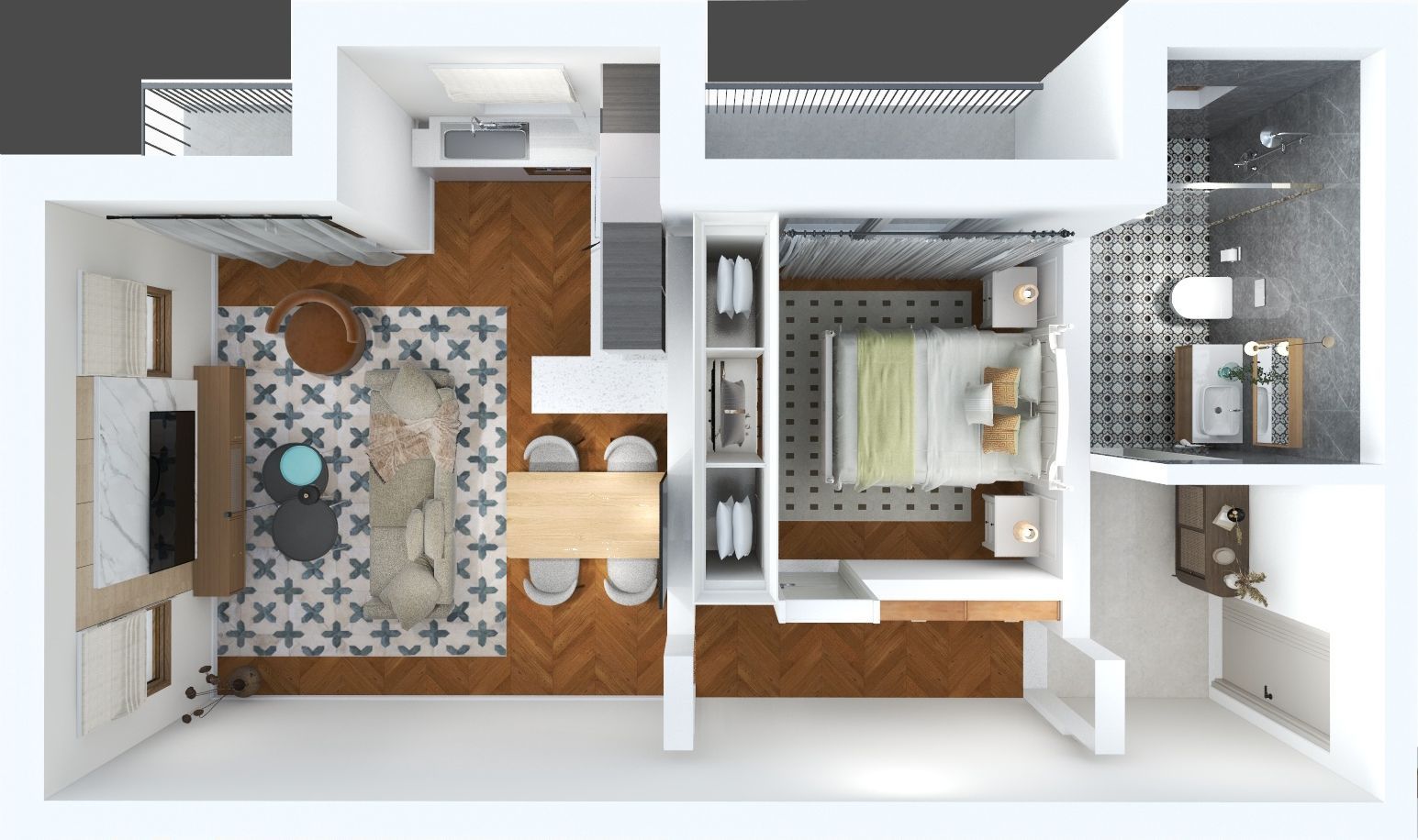 amforaproperty.com/Jednosoban stan 54,27m2 u novom stambenom kompleksu,Risan