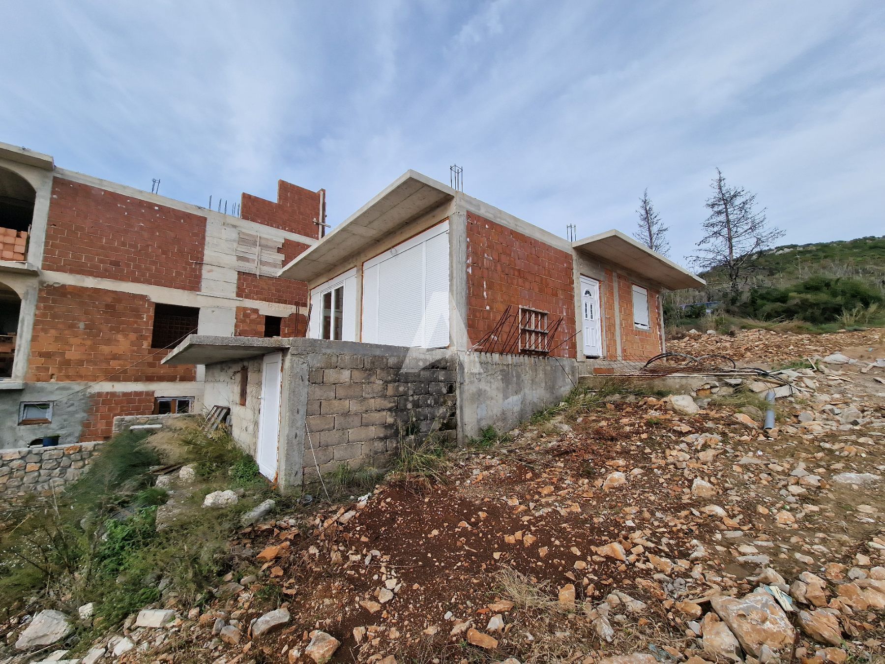 amforaproperty.com/Kuća u izgradnji, Krimovica,Opština Kotor-Pogled na more