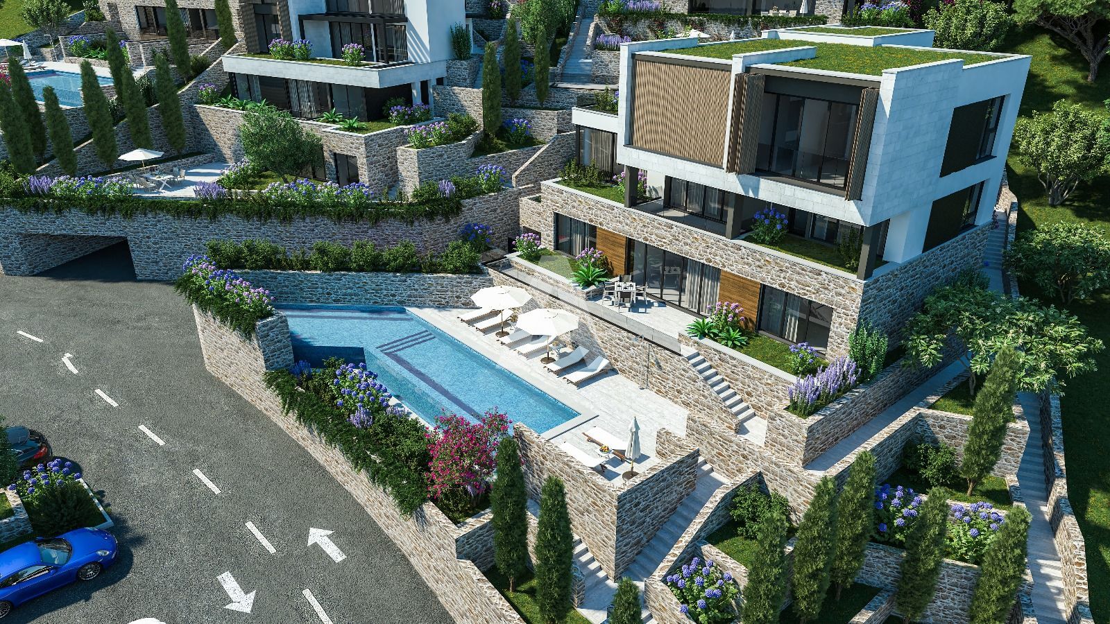 amforaproperty.com/Prodaja luksuznih Townhouse-a u novom kompleksu, Tivat, Donja Lastva