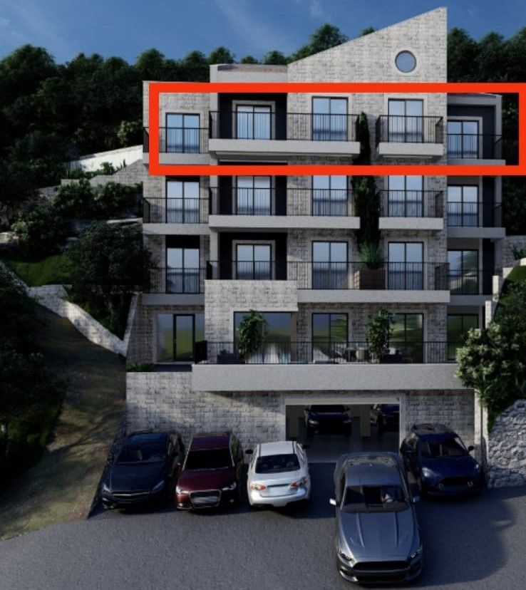 amforaproperty.com/Kamenovo, Budva-Jednosoban stan 41m2 u izgradnji s panoramskim pogledom na more