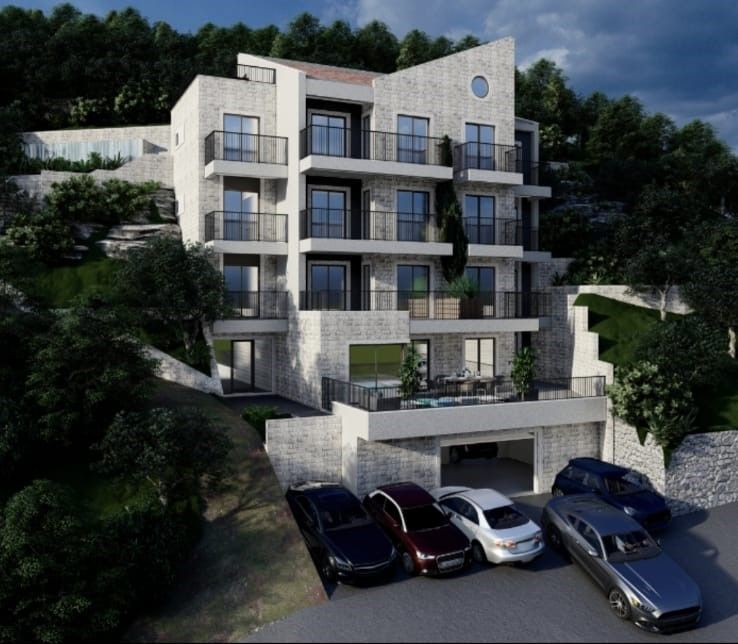 amforaproperty.com/Kamenovo, Budva-Jednosoban stan 41m2 u izgradnji s panoramskim pogledom na more