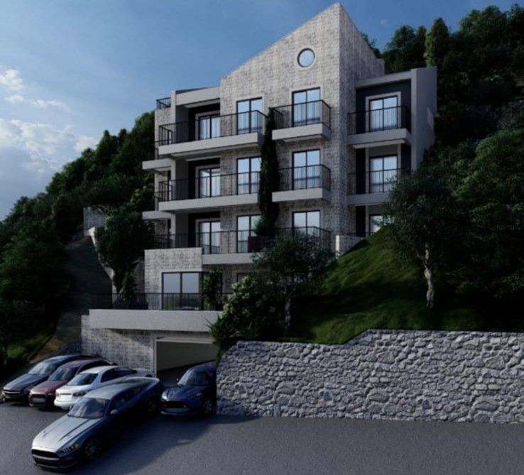 amforaproperty.com/Kamenovo, Budva-Jednosoban stan 41m2 u izgradnji s panoramskim pogledom na more