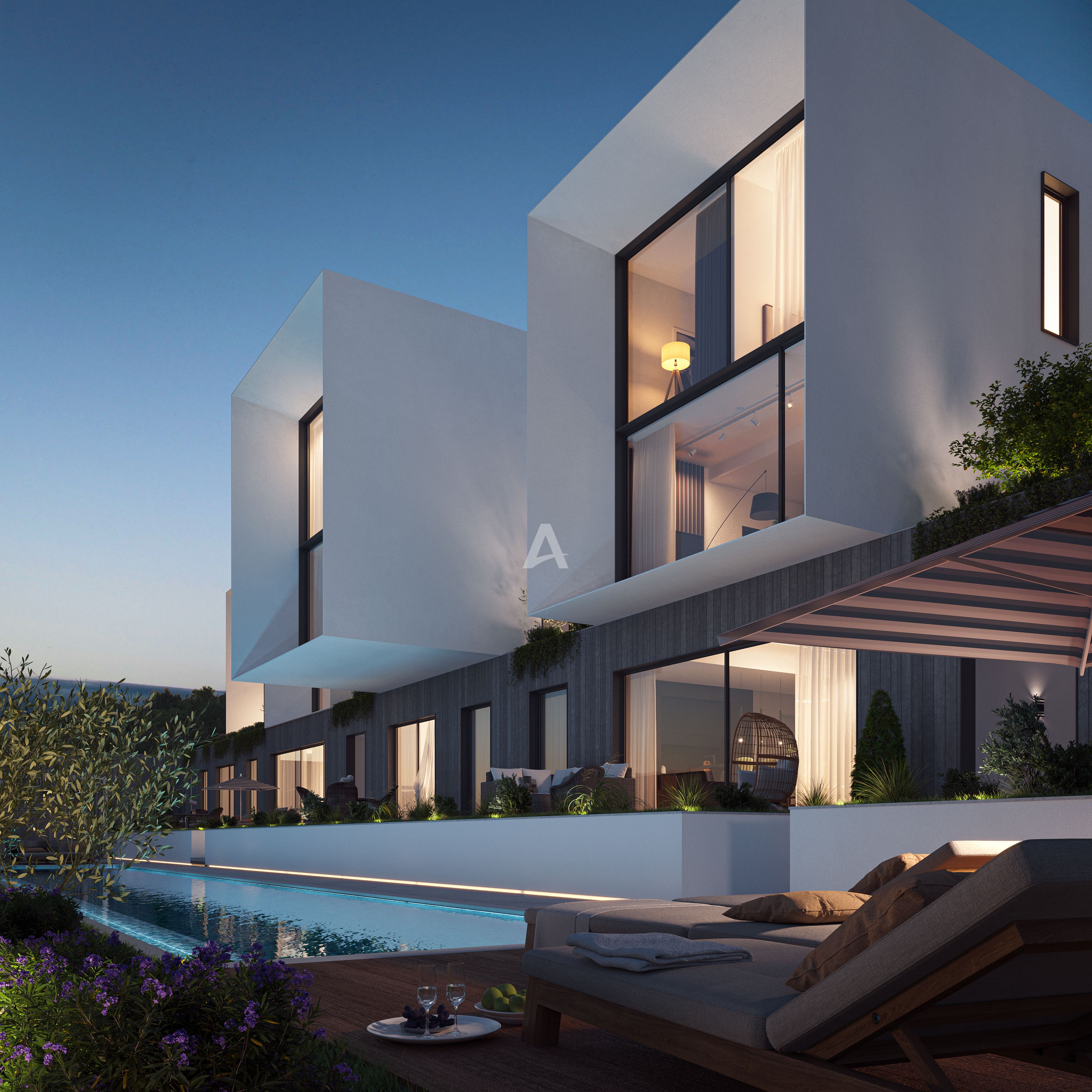 amforaproperty.com/Tivat, Krašići –  Luksuzni jednosoban DUPLEKS apartman 78m2 sa otvorenim pogledom na more u novom kompleksu na poluostrvu Luštica