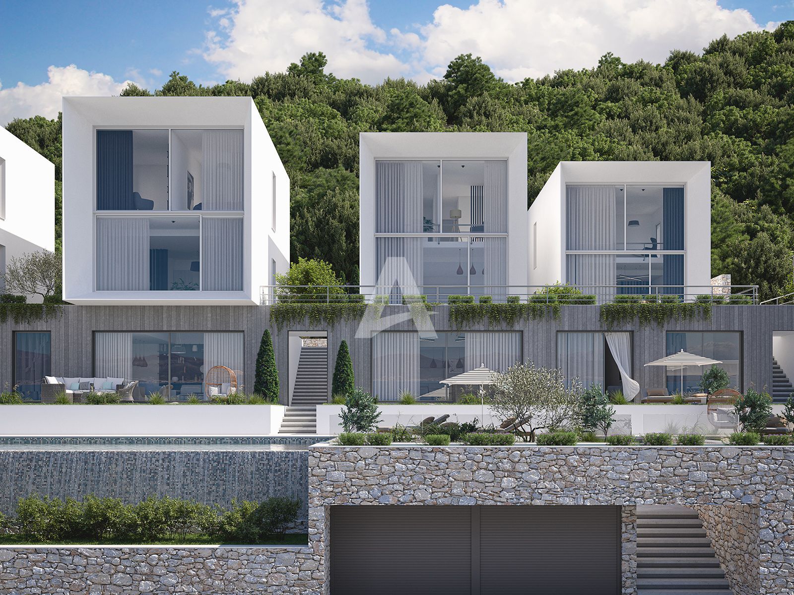 amforaproperty.com/Tivat, Krašići – Duplex dvosoban apartman  93.6m2  sa otvorenim pogledom na more u novom kompleksu na poluostrvu Luštica