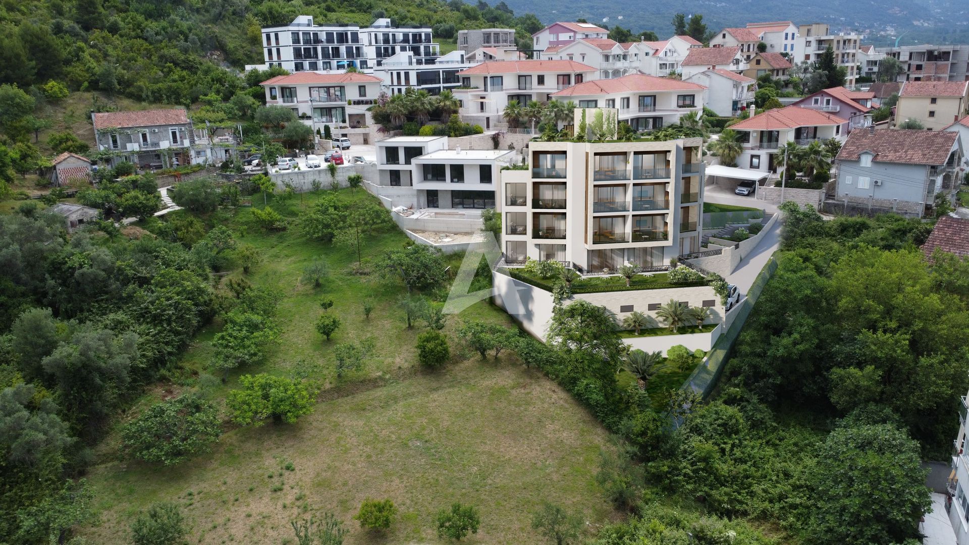 amforaproperty.com/Stanovi u izgradnji sa pogledom na more u novom stambenom kompleksu u Tivtu - Dvosoban 68m2