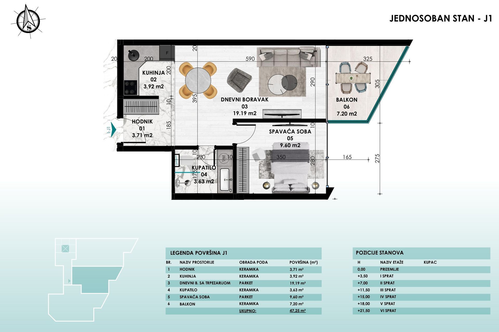 amforaproperty.com/BUDVA,CENTAR-Jednosoban stan 47m2 u novom stambenom kompleksu