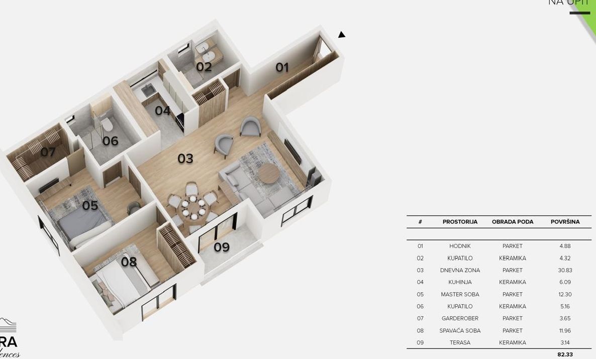 Ekskluzivni dvosoban stan 73m2 - Kolašin - Amfora Real Estate