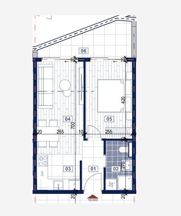 amforaproperty.com/Jednosoban stan 42m2 u novom stambenom kompleksu u izgradnji,Rafailovici (bez placanja poreza od 3%)