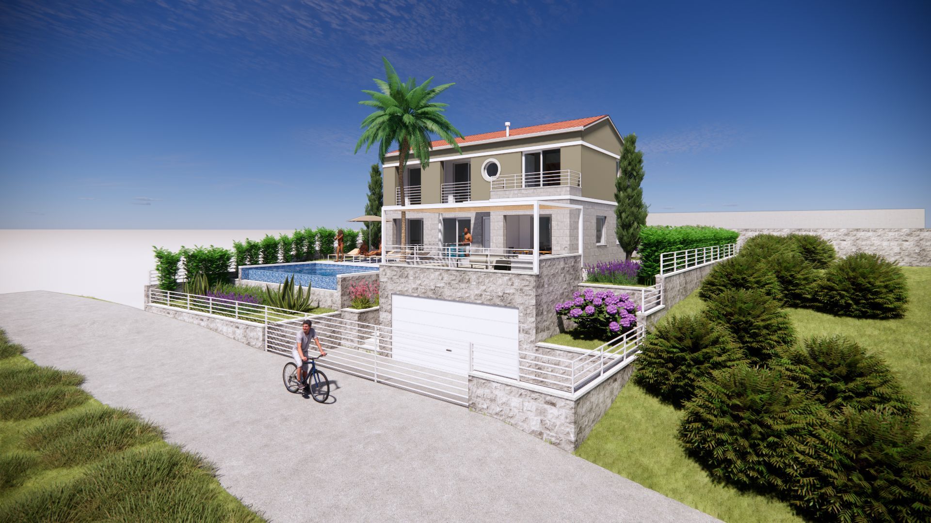 amforaproperty.com/Tivat,Mrcevac- Luksuzna Vila 250m2 sa Bazenom