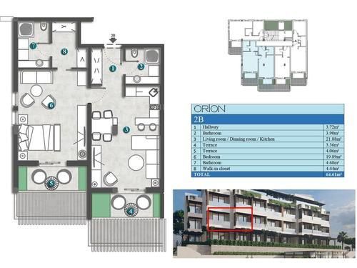 amforaproperty.com/Jednosoban stan 42m2+14m2 gratis terase u novom stambenom kompleksu sa bazenom-Kumbor,Herceg Novi