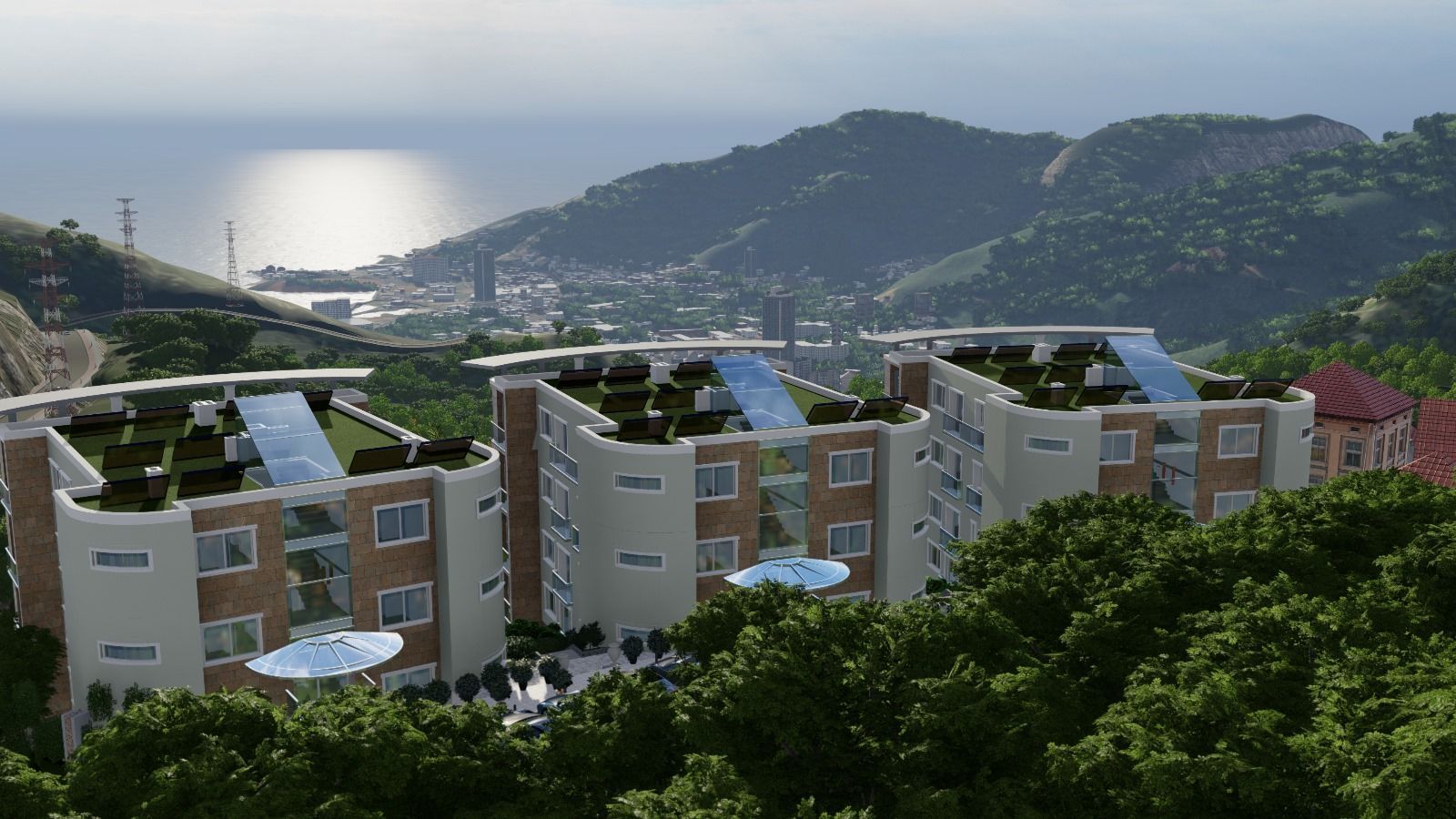 amforaproperty.com/Prodaja kompleksa u izgradnji sa bazenom i panoramskim pogledom u Markovićima, Budva - 3600m²