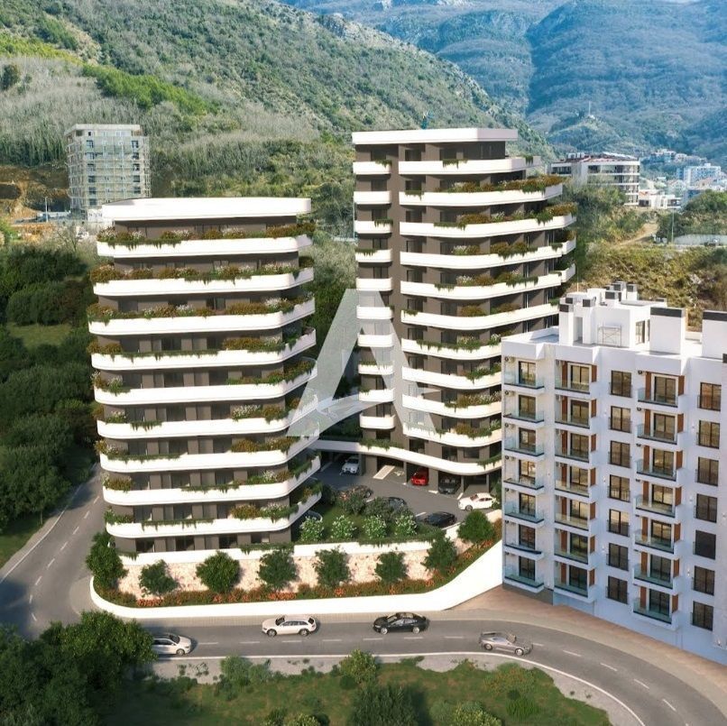 amforaproperty.com/Bečići, Budva - Dvosoban stan 72,41m2 sa pogledom na more i garaznim mestom u kompleksu 