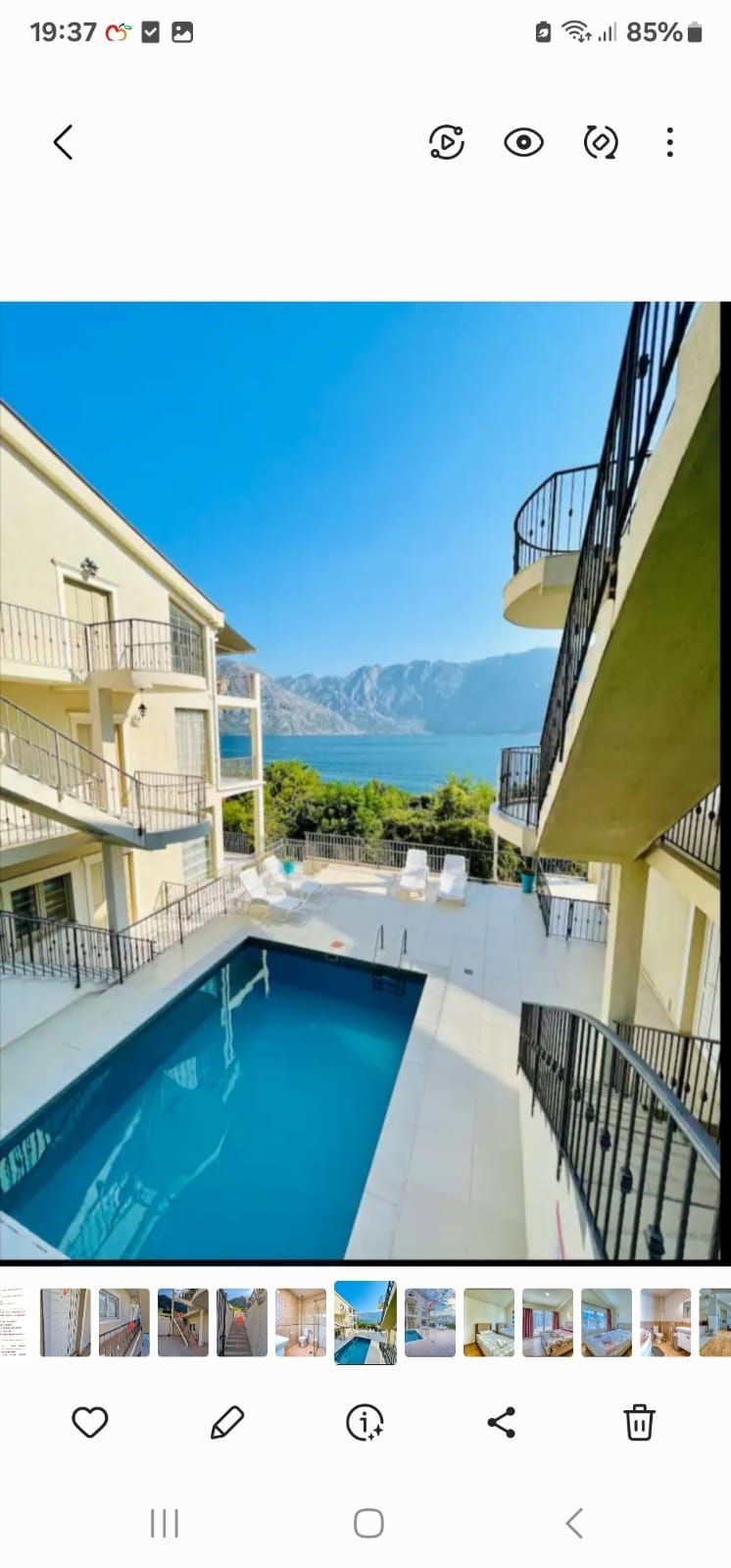 amforaproperty.com/Prčanj, Kotor - Dvosoban Stan 82m² u Kompleksu s Bazennom, Pogledom na More i Garažnim Mestom