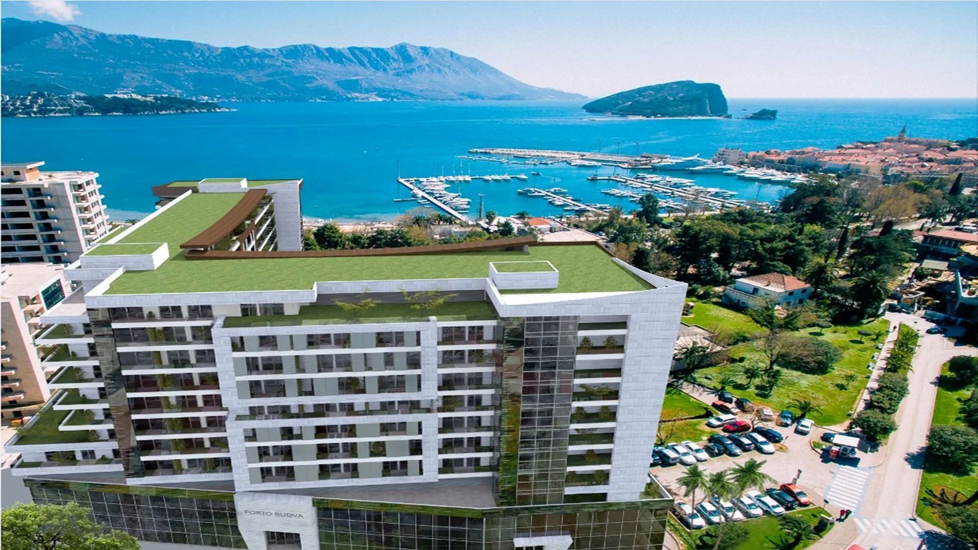 amforaproperty.com/Porto Budva – Nov jednosoban stan 60,25 m² + 11,92 m² terase, sa prelepim pogledom na more i Stari Grad