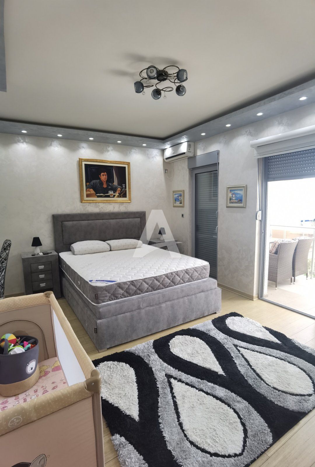 amfora/Lux studio apartman 34m2, sa pogledom na more, Pržno, Budva (na duzi period)