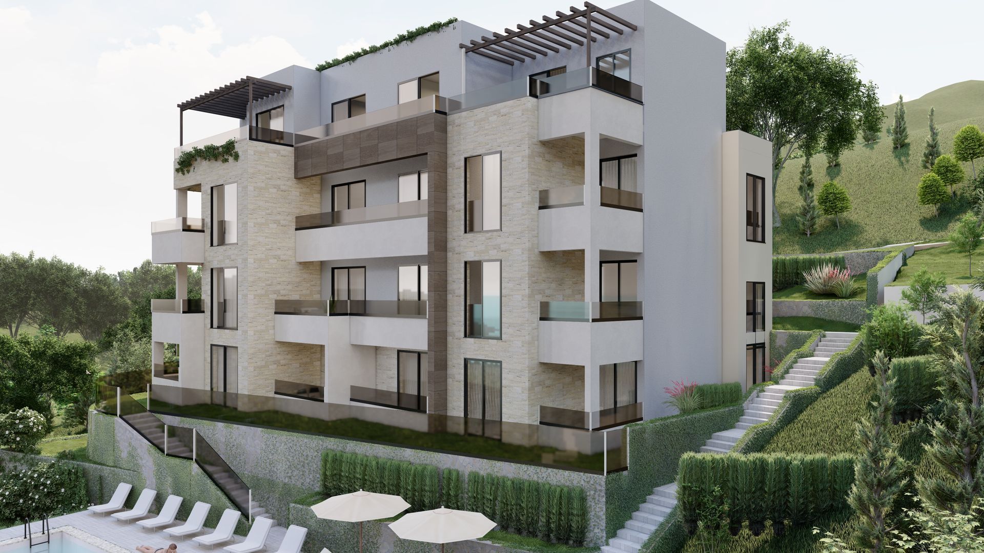 amforaproperty.com/Plac sa pogledom na more i projektom za izgradnju, 1430m², Tivat, Crna Gora