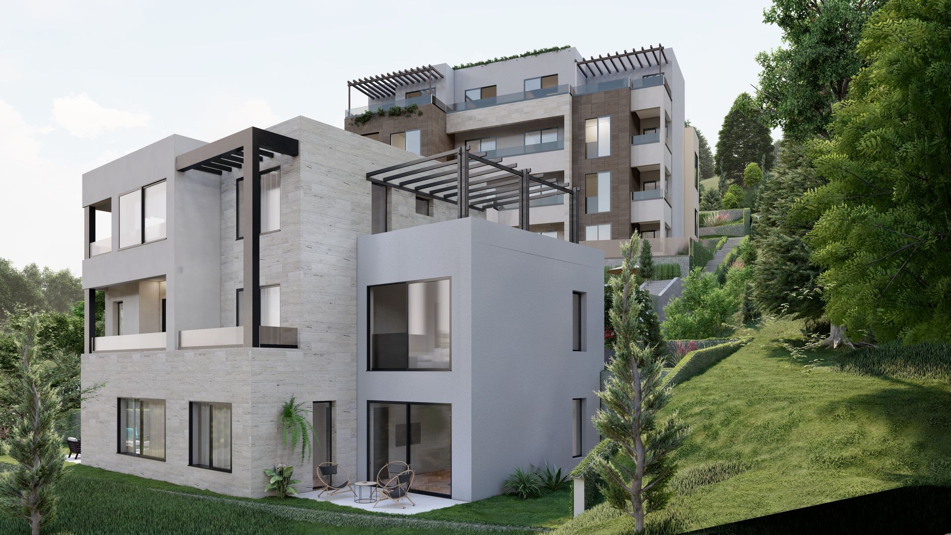 amforaproperty.com/Plac sa pogledom na more i projektom za izgradnju, 1430m², Tivat, Crna Gora