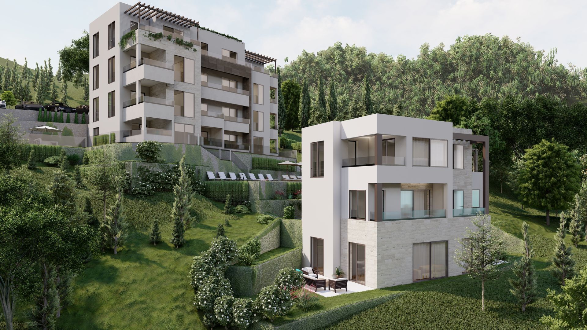 amforaproperty.com/Plac sa pogledom na more i projektom za izgradnju, 1430m², Tivat, Crna Gora