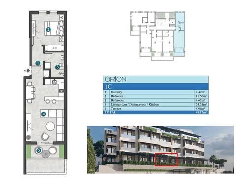 amforaproperty.com/Studio apartman 31.67m2+43m2 gratis terase u novom stambenom kompleksu sa bazenom-Kumbor,Herceg Novi