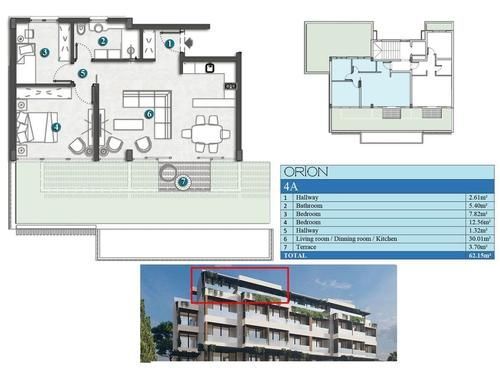 amforaproperty.com/Studio apartman 31.67m2+43m2 gratis terase u novom stambenom kompleksu sa bazenom-Kumbor,Herceg Novi