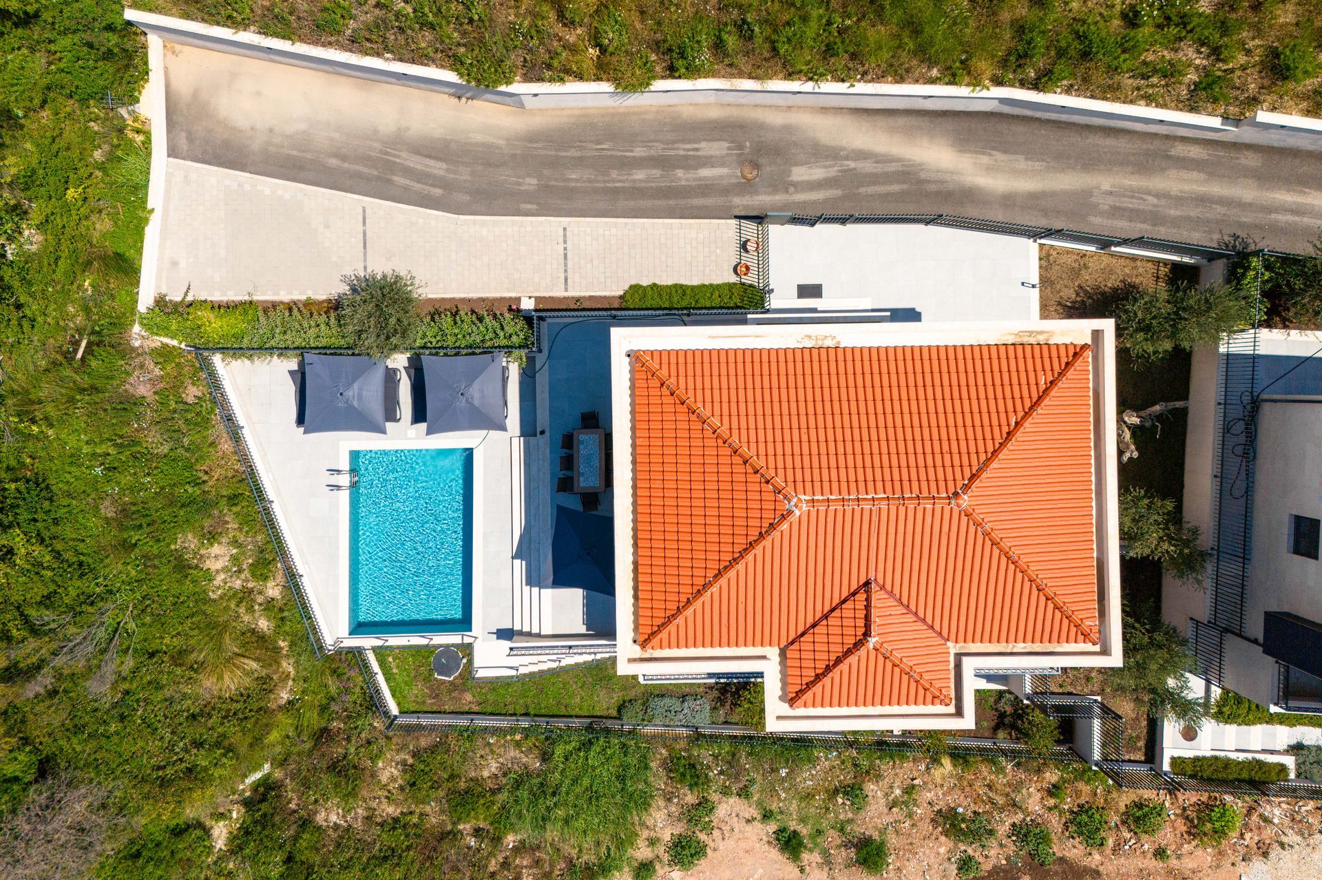 Budva, Reževići – Dve Nove Luksuzna Vila sa Pogledom na More i Bazenom - Amfora Real Estate