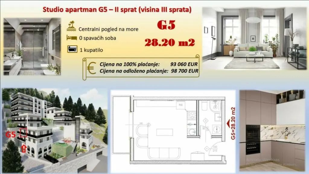 amforaproperty.com/Ekskluzivan stambeni kompleks u Budvi sa panoramskim pogledom na more