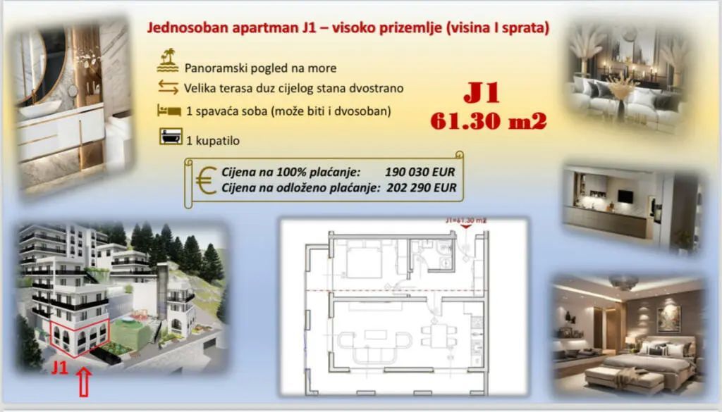 amforaproperty.com/Ekskluzivan stambeni kompleks u Budvi sa panoramskim pogledom na more