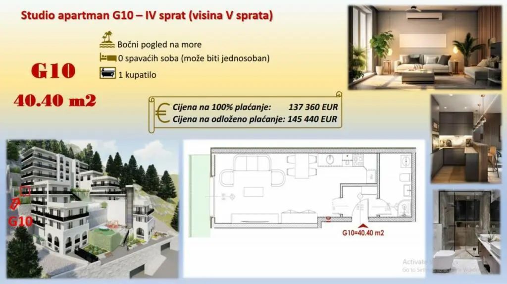 amforaproperty.com/Ekskluzivan stambeni kompleks u Budvi sa panoramskim pogledom na more