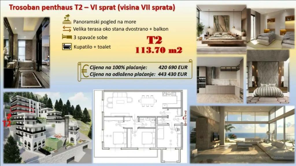 amforaproperty.com/Ekskluzivan stambeni kompleks u Budvi sa panoramskim pogledom na more