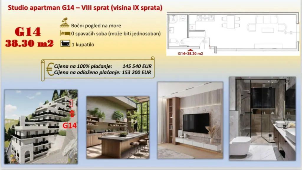 amforaproperty.com/Ekskluzivan stambeni kompleks u Budvi sa panoramskim pogledom na more