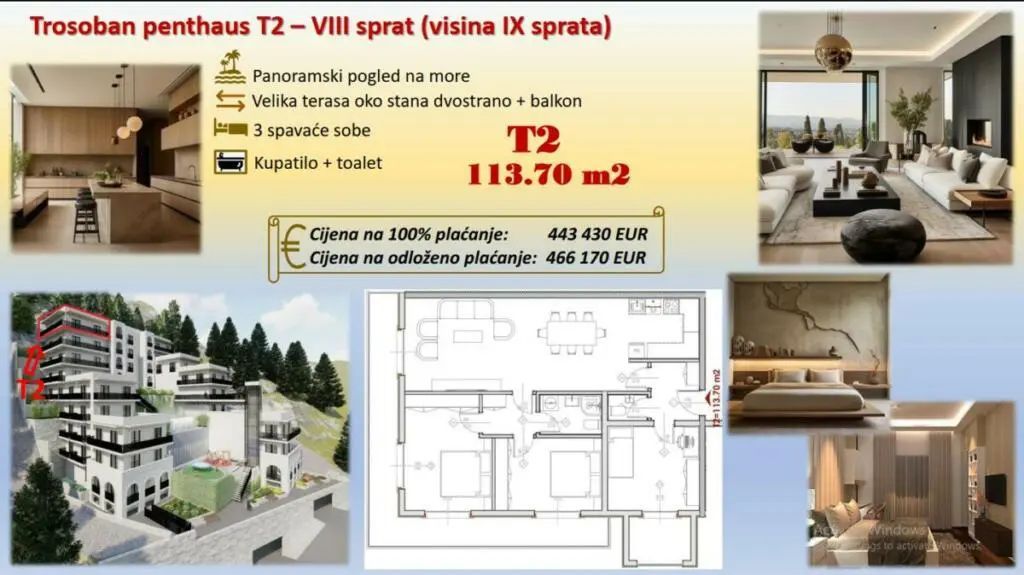 amforaproperty.com/Ekskluzivan stambeni kompleks u Budvi sa panoramskim pogledom na more