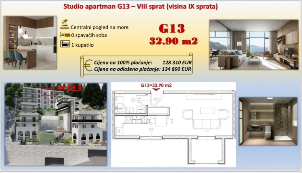 amforaproperty.com/Ekskluzivan stambeni kompleks u Budvi sa panoramskim pogledom na more