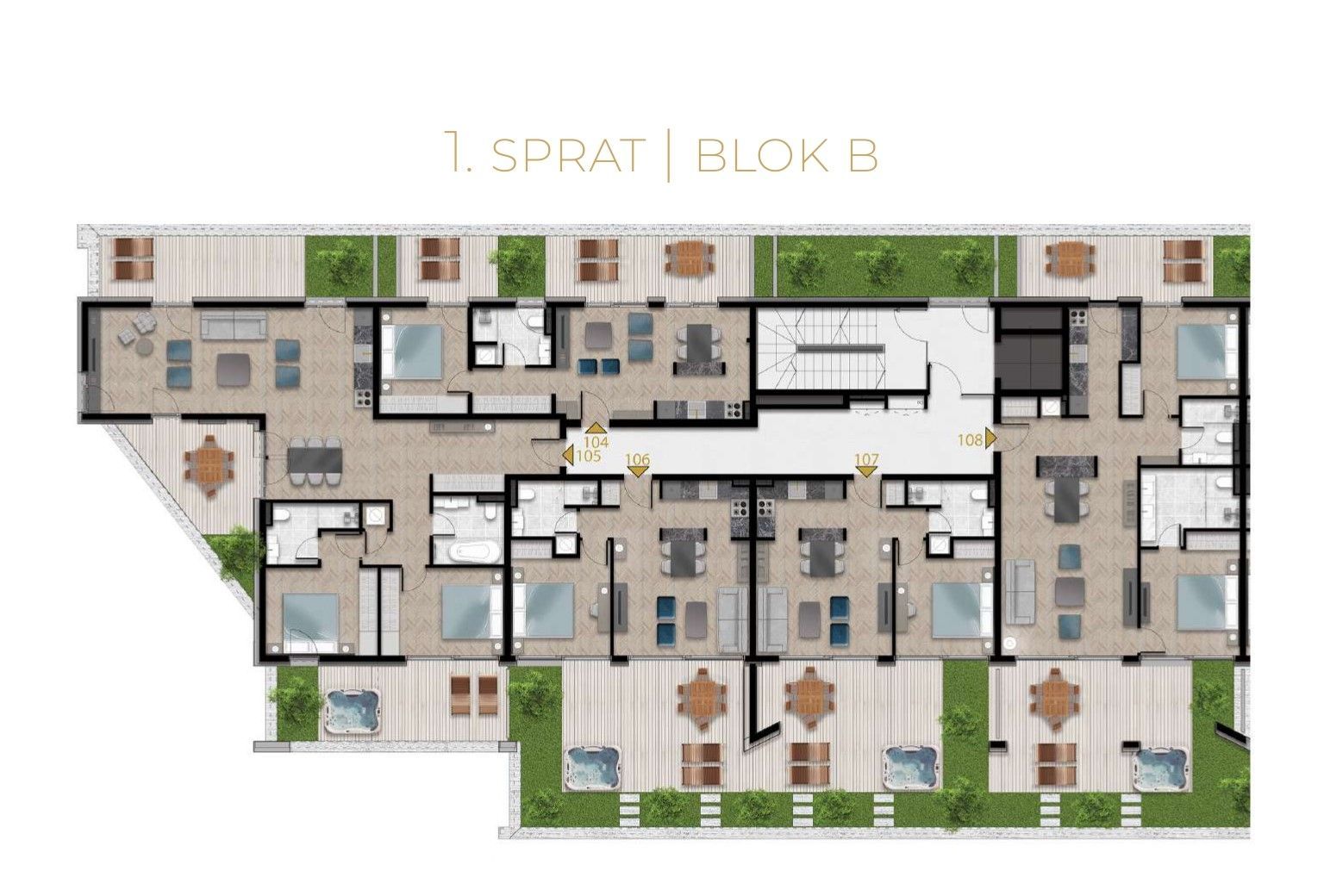 Trosoban penthouse sa krovnim bazenom u novom luksuznom stambenom kompleksu ,Tivat,Porto Montenegro - Amfora Real Estate