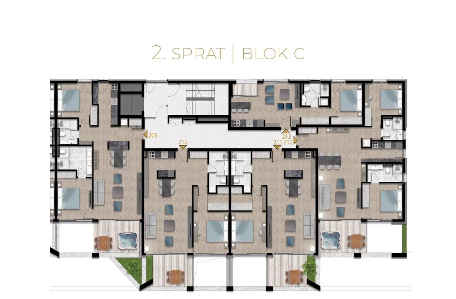 Trosoban penthouse sa krovnim bazenom u novom luksuznom stambenom kompleksu ,Tivat,Porto Montenegro - Amfora Real Estate