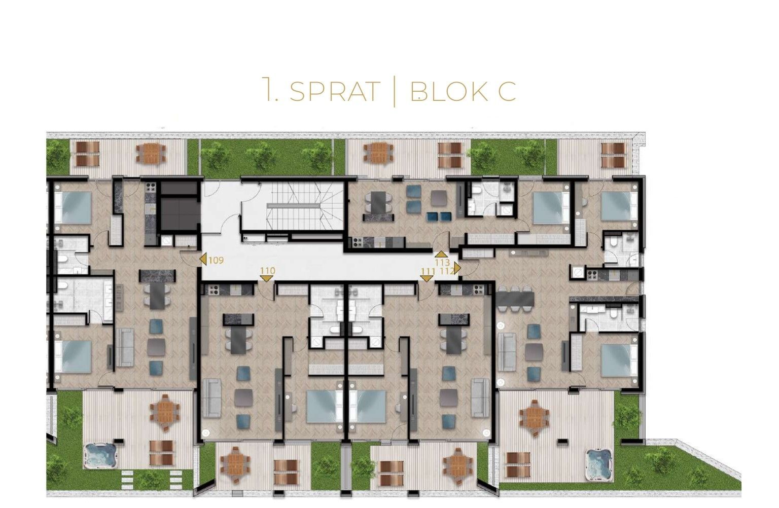 Trosoban penthouse sa krovnim bazenom u novom luksuznom stambenom kompleksu ,Tivat,Porto Montenegro - Amfora Real Estate