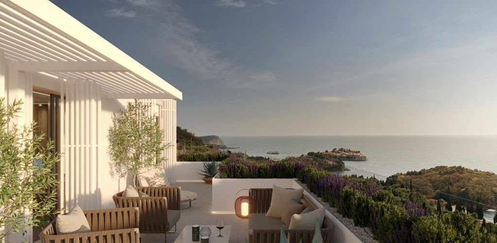 amforaproperty.com/Dvosoban luksuzan stan 105m2 u novom prestižnom kompleksu Sveti Stefan,Budva