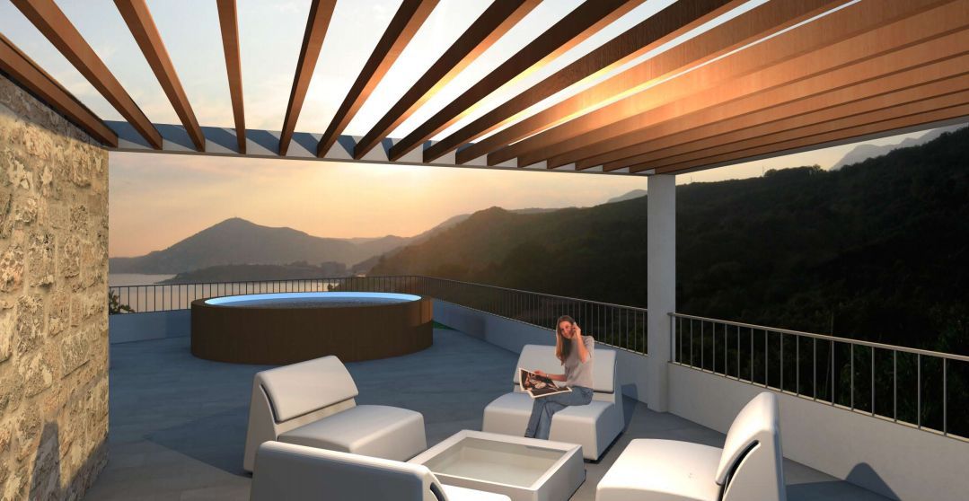 amforaproperty.com/Urbanizovan plac 1138 m² sa pogledom na more, Sveti Stefan - Pržno, idealno za izgradnju luksuznih nekretnina