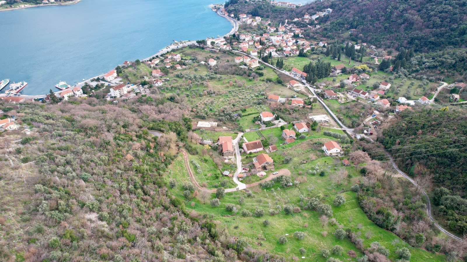 amforaproperty.com/Zemljište sa pogledom na more, 750m², Kamenari, Herceg Novi