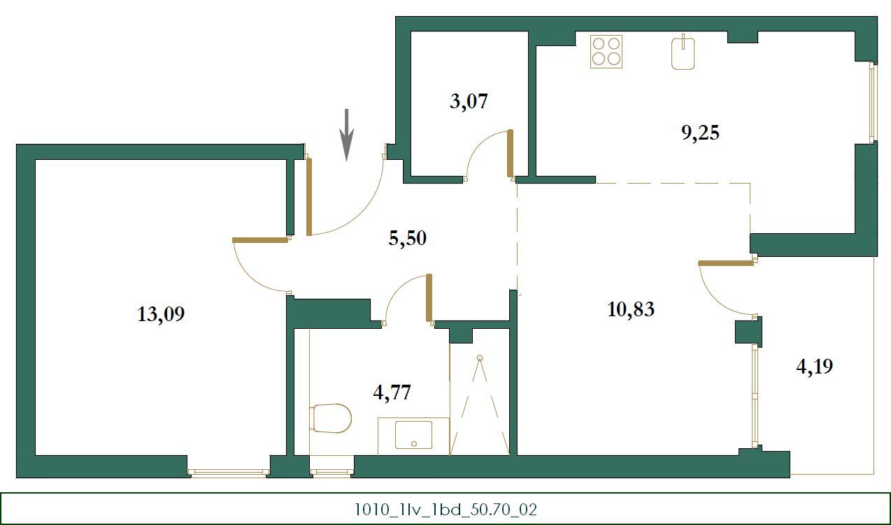 amforaproperty.com/Dvosoban stan 78.17M2 u novom stambenom kompleksu u izgradnji,Kolasin
