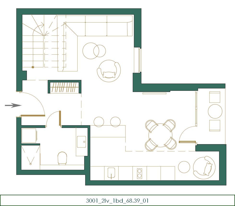 amforaproperty.com/Dupleks jednosoban stan 67,52m2 u novom stambenom kompleksu u izgradnji,Kolasin