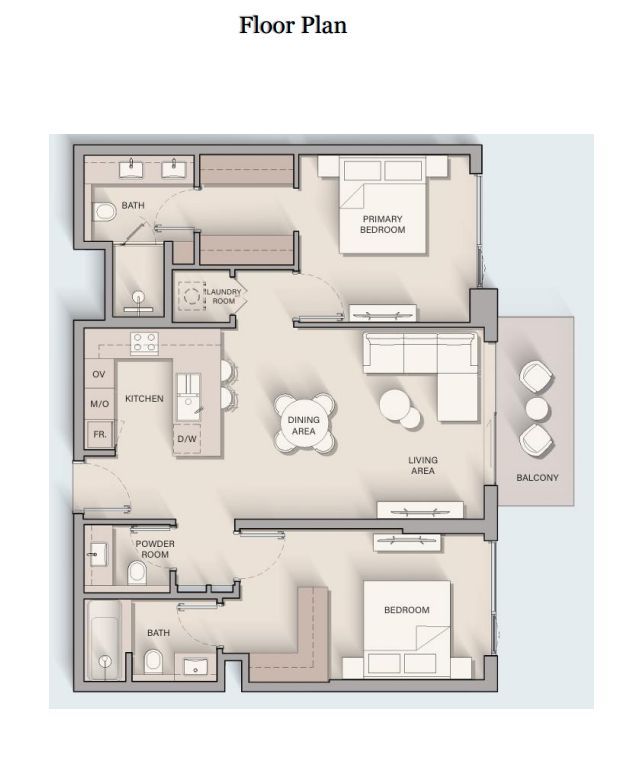 Dvosoban stan 99.7m² u kompleksu Belgravia Gardens, Dubai - Amfora Real Estate