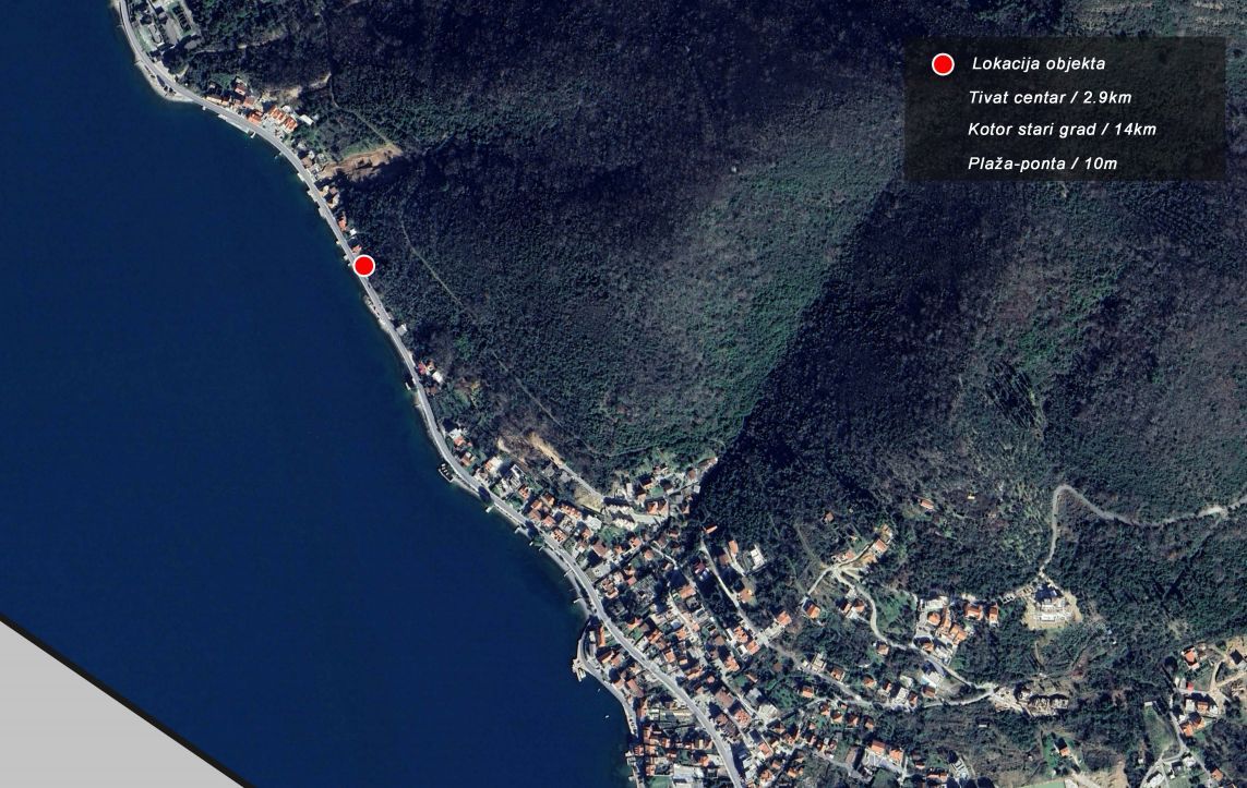 amforaproperty.com/Dvosoban penthouse 125m2 u novom stambenom kompleksu na prvoj liniji mora – Donja Lastva, Tivat