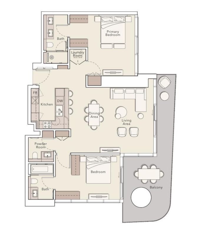 Dvosoban stan (138.6m²) u kompleksu Mercer House – Luksuzan život u Jumeirah Lakes Towers, Dubai - Amfora Real Estate