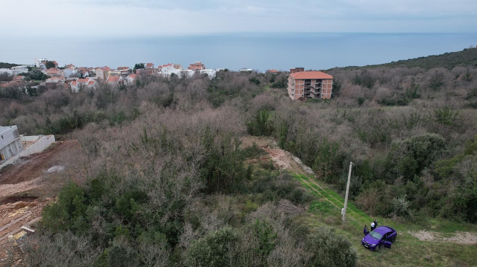Urbanizovan plac 540m2 sa pogledom na more- Krimovica,Kotor - Amfora Real Estate