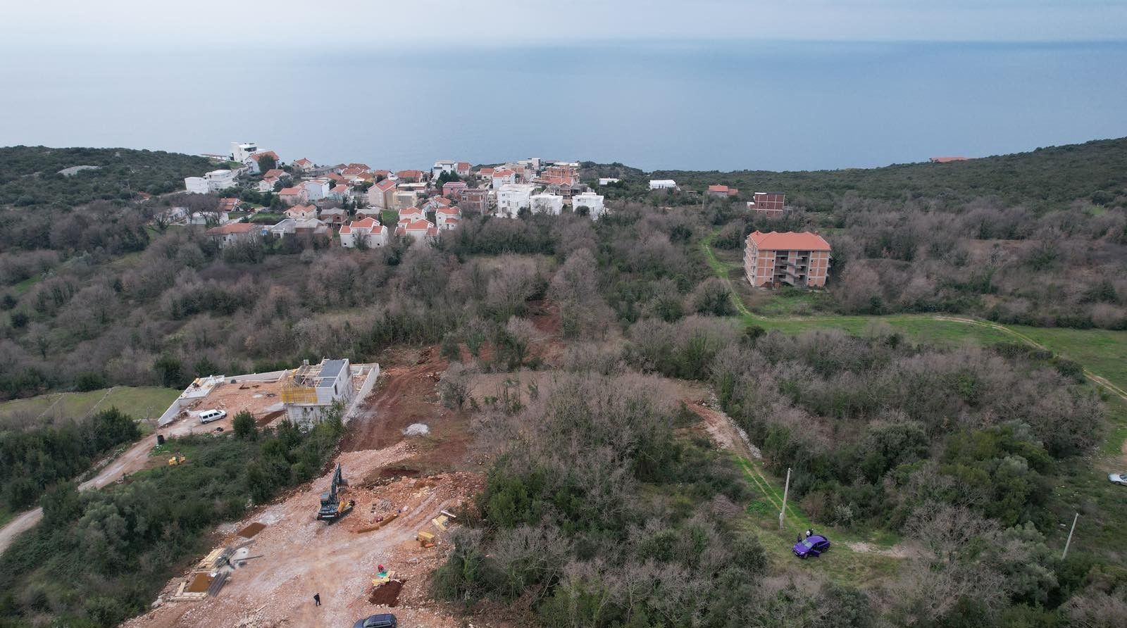 Urbanizovan plac 540m2 sa pogledom na more- Krimovica,Kotor - Amfora Real Estate