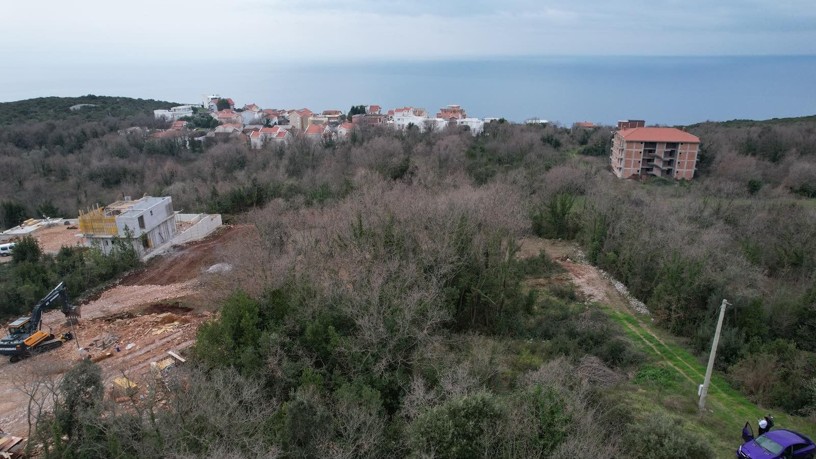 Urbanizovan plac 540m2 sa pogledom na more- Krimovica,Kotor - Amfora Real Estate