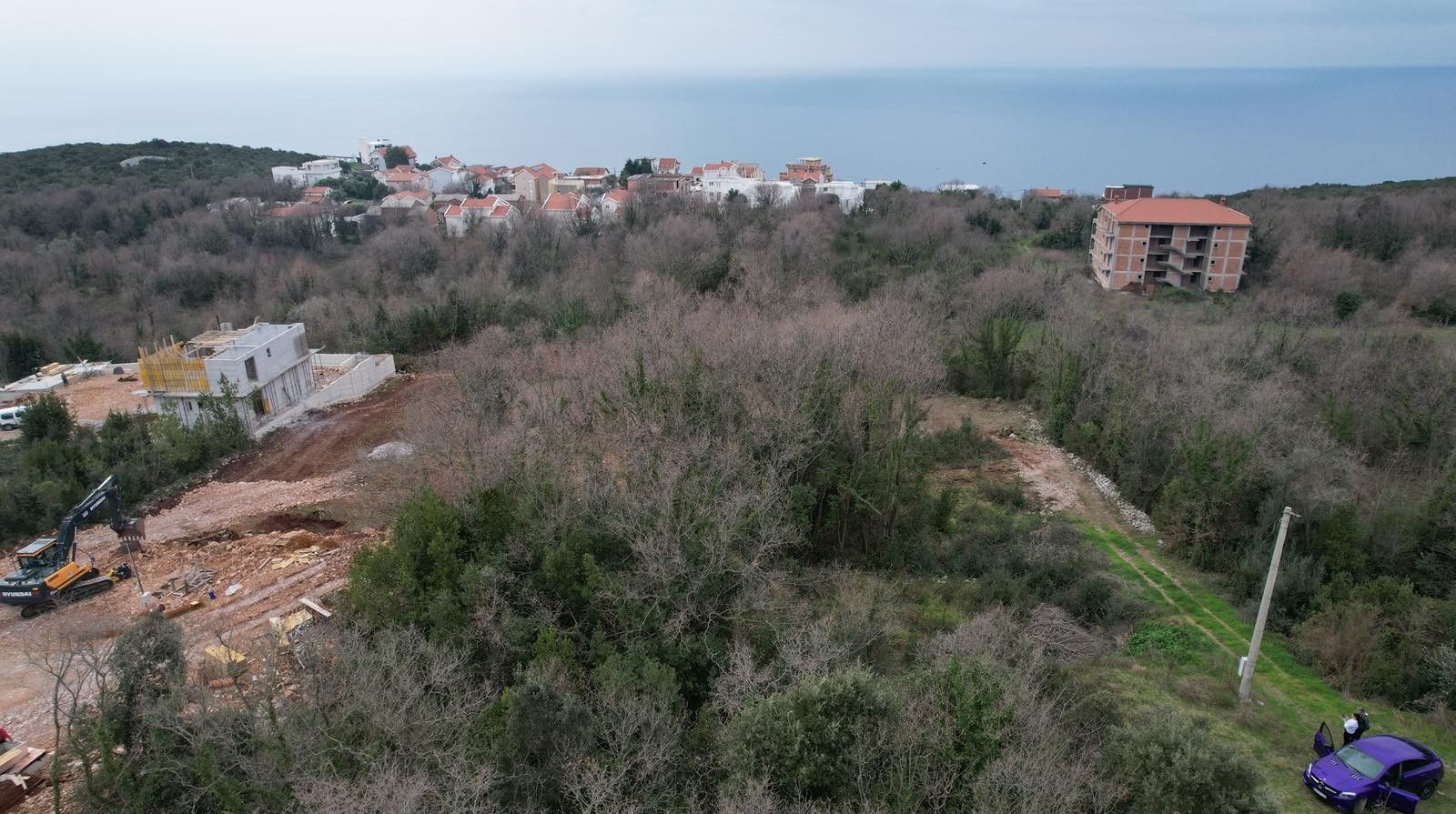 Urbanizovan plac 540m2 sa pogledom na more- Krimovica,Kotor - Amfora Real Estate